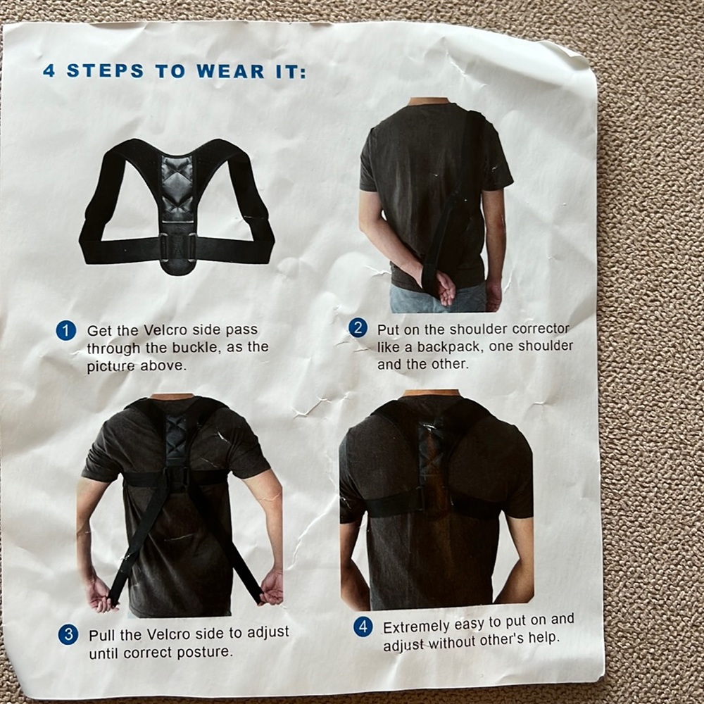 Large size shoulder brace to help your posture